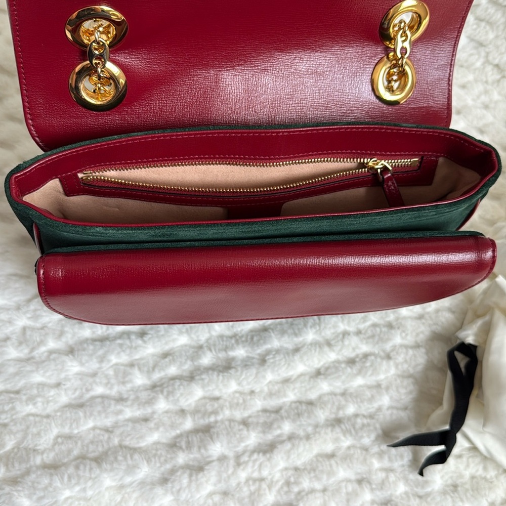 Gucci Marina Suede Handbag-576421-Authentic-EUC - Picture 8 of 17